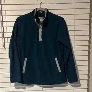 Duluth Trading Co Teal and Gray Sweatshirt